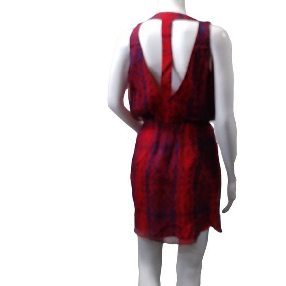 Aryn K Silk Flutter Dress T Back XS - Picture 2 of 14